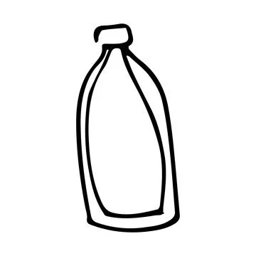 Bottle old vector illustration sketch doodle art Stockillustratie