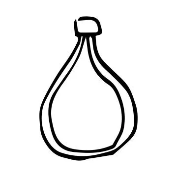 Bottle old vector illustration sketch doodle art Stockillustratie