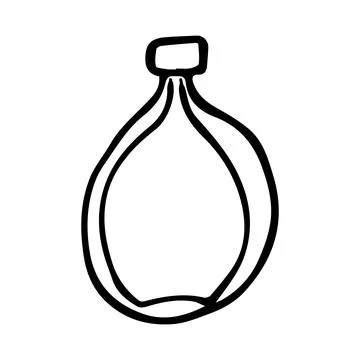 Bottle old vector illustration sketch doodle art Stockillustratie