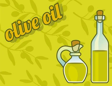 Bottle of olive oil Illustrazione stock