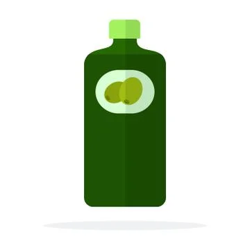 Bottle of olive oil vector flat isolated Stock Illustration