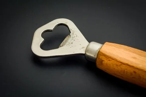 Bottle Opener on Neutral Background Stock Photos