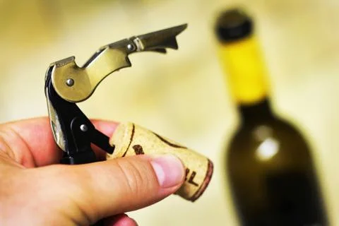 Bottle opener or corkscrew Stock Photos