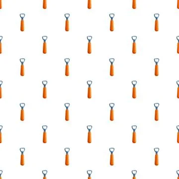 Bottle openers creating a seamless repetitive pattern background Illustrazione stock