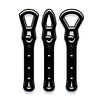 Bottle openers icon set on white background Stock Illustration