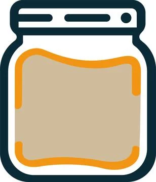 Bottle or jar illustration Stock Illustration