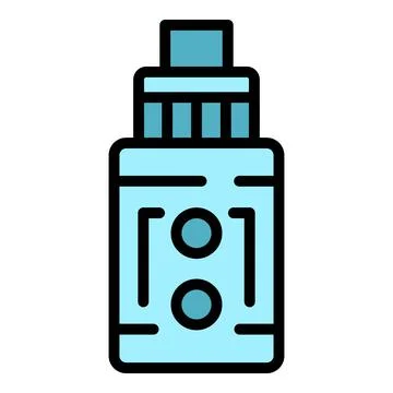 Bottle pack icon vector flat Stock Illustration