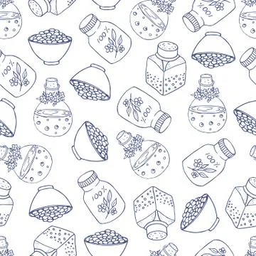 Bottle pattern Stock Illustration
