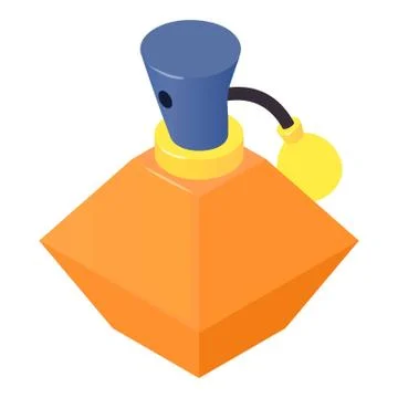 Bottle perfume icon, isometric 3d style Stock-Illustration