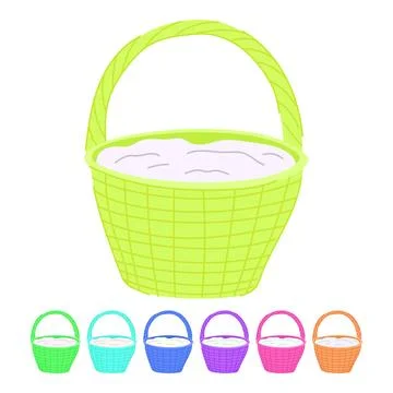 Bottle picnic basket vector cartoon graphic 스톡 일러스트