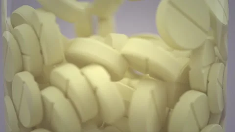 Bottle of pills Stock Footage 170754089