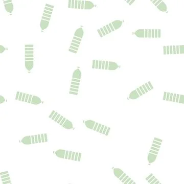 Bottle plastic glyph seamless pattern Stockillustratie