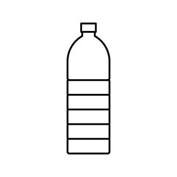 Bottle plastic line icon vector illustration Stock Illustration