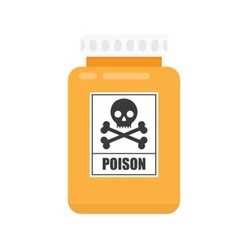 Bottle of poison icon Stock Illustration
