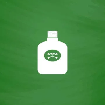 Bottle of poison Stock Illustration