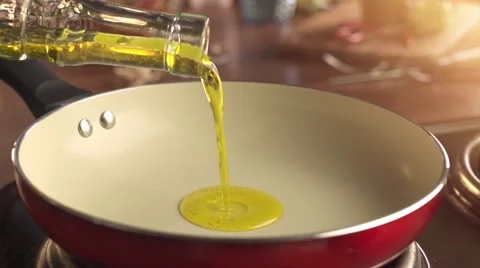 Bottle with pouring oil Stock Footage 57276661