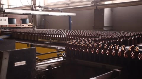 Bottle production Video stock 164043531