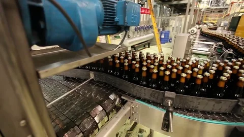 Bottle production line Stock Footage 77045020