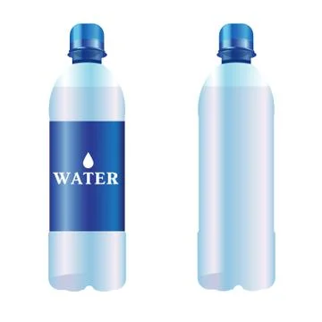 Bottle of pure water Stock Illustration