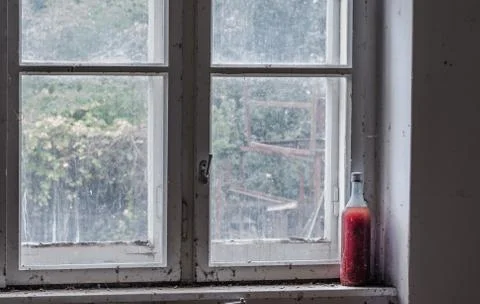 Bottle red liquid Stock Photos