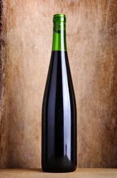 Bottle of red wine Stock Photos