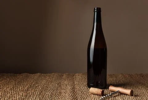Bottle of red wine Stock Photos