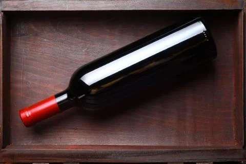 Bottle of red wine Stock Photos