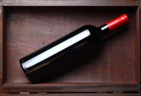 Bottle of red wine Stock Photos