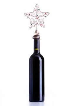 Bottle red wine Stock-Fotos