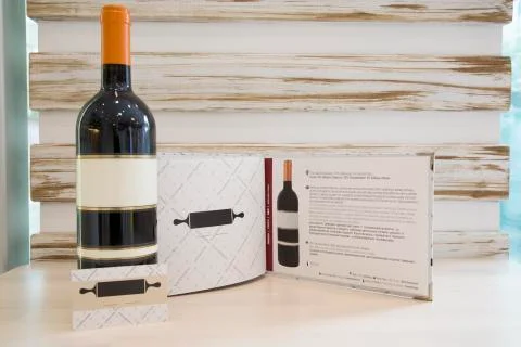 Bottle of red wine Stock Photos