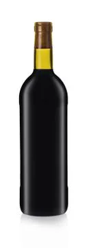 Bottle of red wine Stock Photos