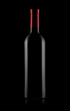 Bottle of red wine Stock Photos