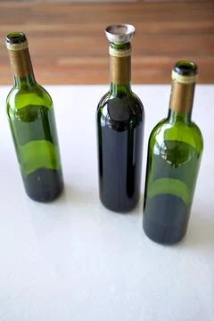 Bottle of red wine Stock Photos