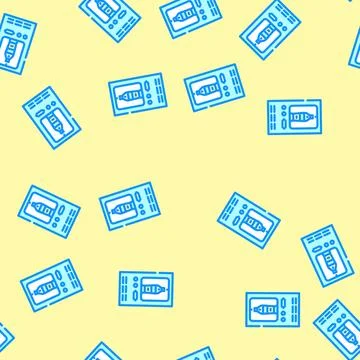 Bottle refill station vector seamless pattern Stock Illustration