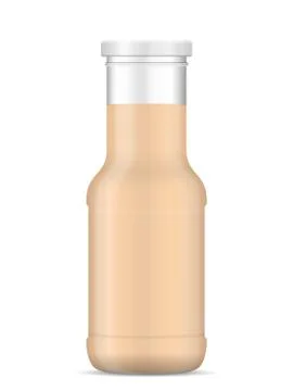 Bottle with sauce Stock Illustration