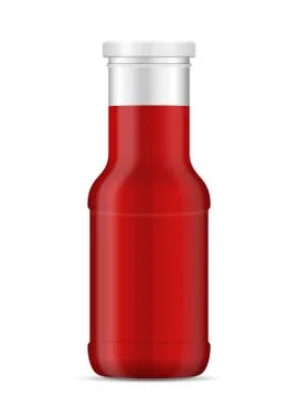 Bottle with sauce Stock Illustration