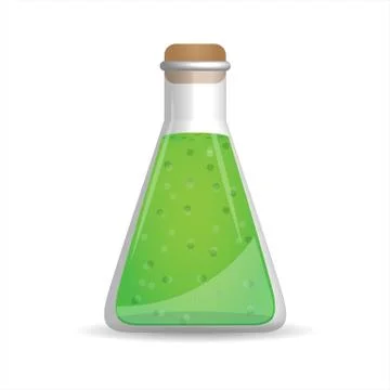 Bottle Science vector design for education. Stock Illustration