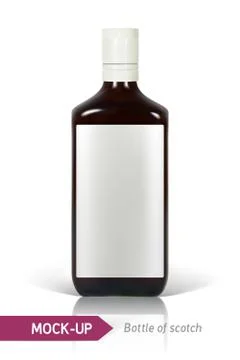 Bottle of Scotch Stock Illustration