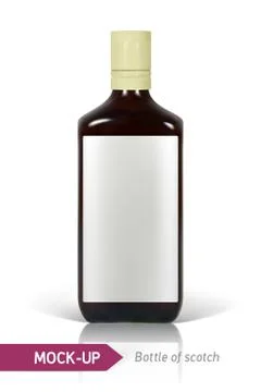 Bottle of Scotch Stock Illustration