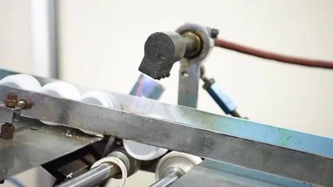 Bottle screen printing machine Stock Footage 77159735