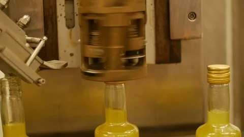 Bottle Screwing capping machine Stock-Footage 119604721