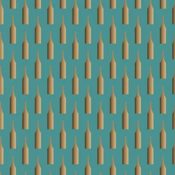 Bottle  seamless texture. Editable and design suitable vector Stock Illustration