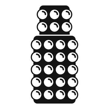 Bottle shape pop it fidget antistress toy Stockillustratie
