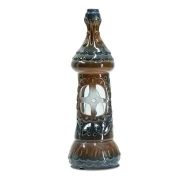 Bottle shaped ceramic lamp isolated on white background Stock Photos