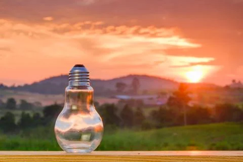 Bottle shaped like a lamp Stock Photos