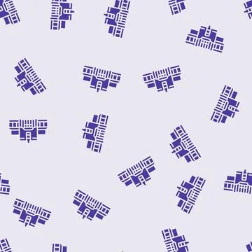 Bottle shop glyph seamless pattern Illustrazione stock