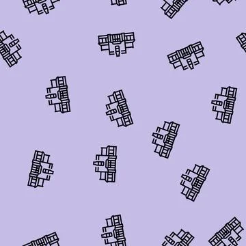 Bottle shop line seamless pattern Ilustración de archivo