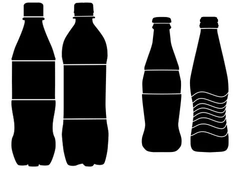 Bottle sign Stock Illustration