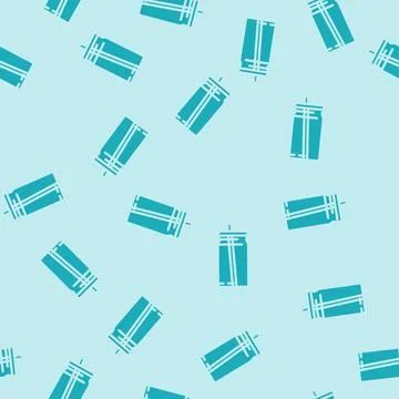 Bottle smoothie drink glyph vector seamless pattern Stock Illustration
