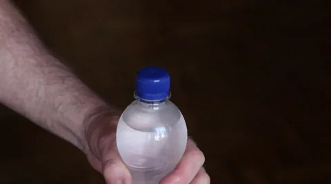A bottle of sparkling water,lust Stock Footage 65119017